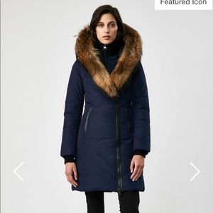Mackage Kay coat, navy blue